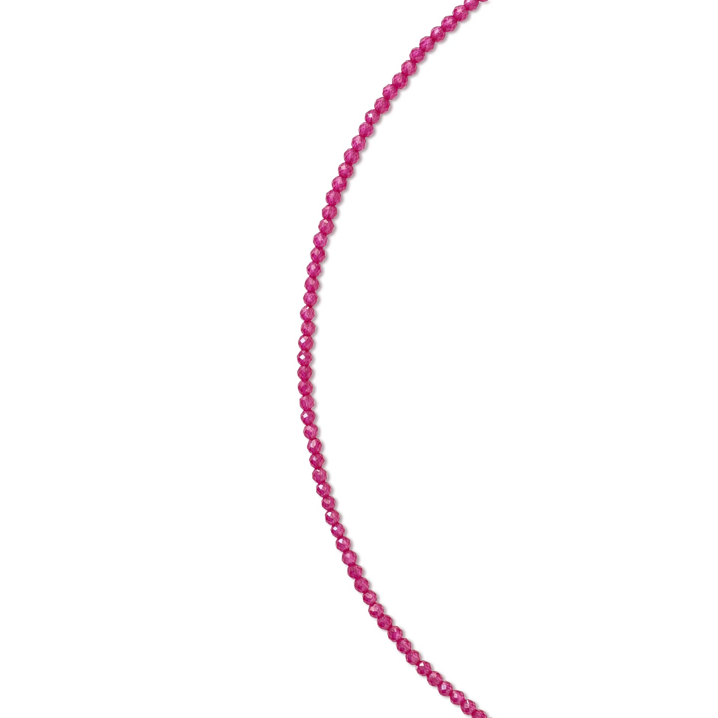 Tiny Ruby Gold Cluster Necklace