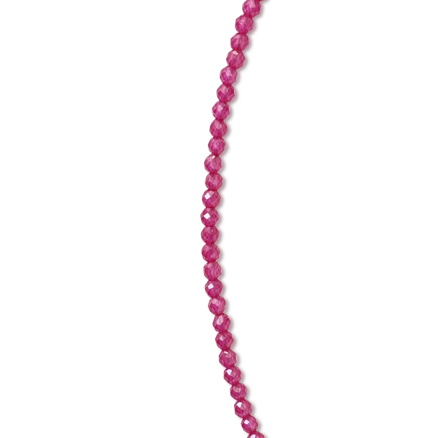 Tiny Ruby Gold Cluster Necklace