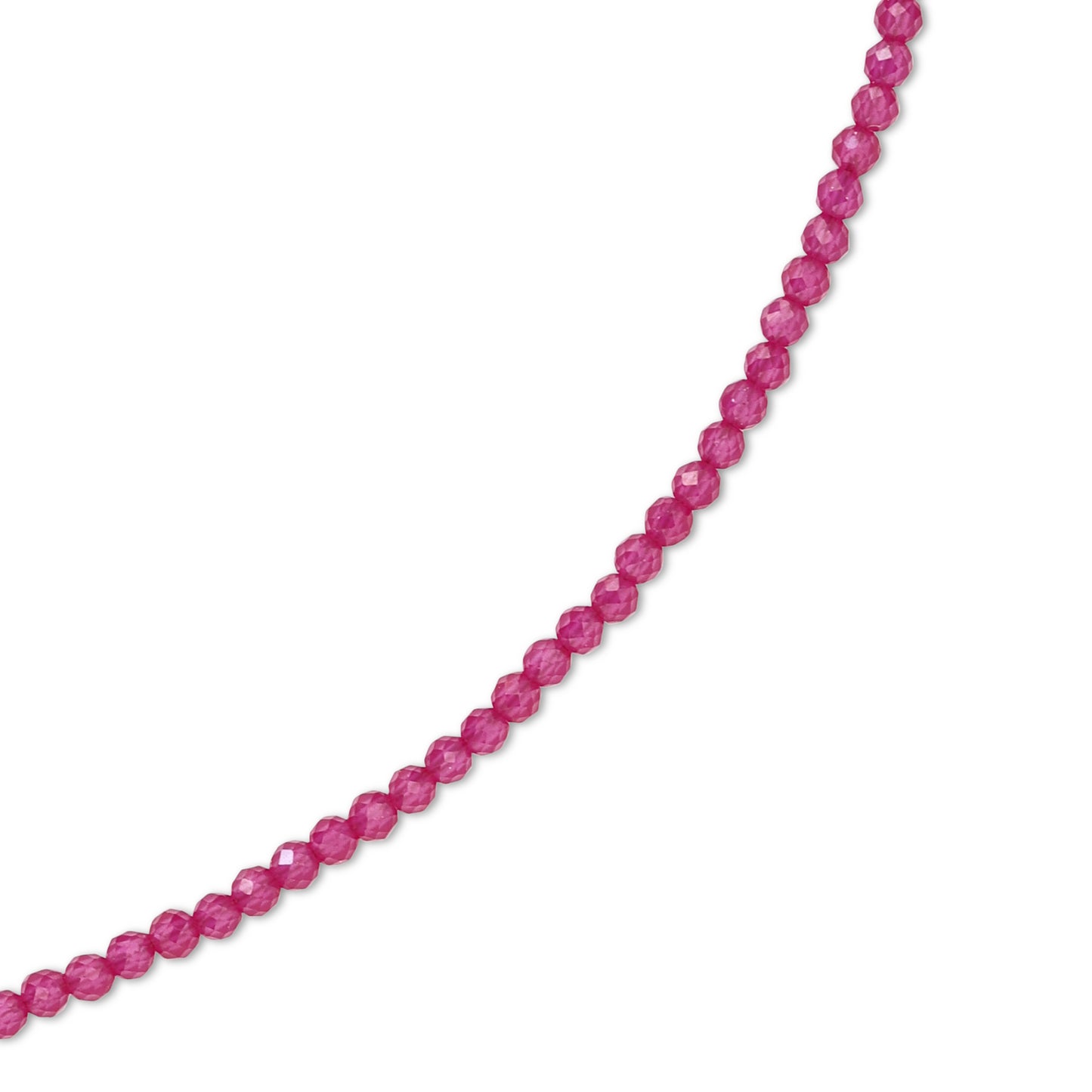 Tiny Ruby Gold Cluster Necklace