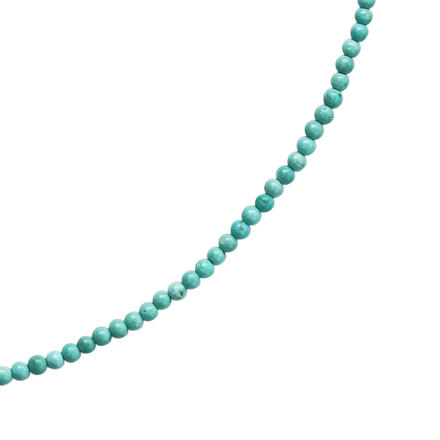 Tiny Turquoise Gold Cluster Necklace