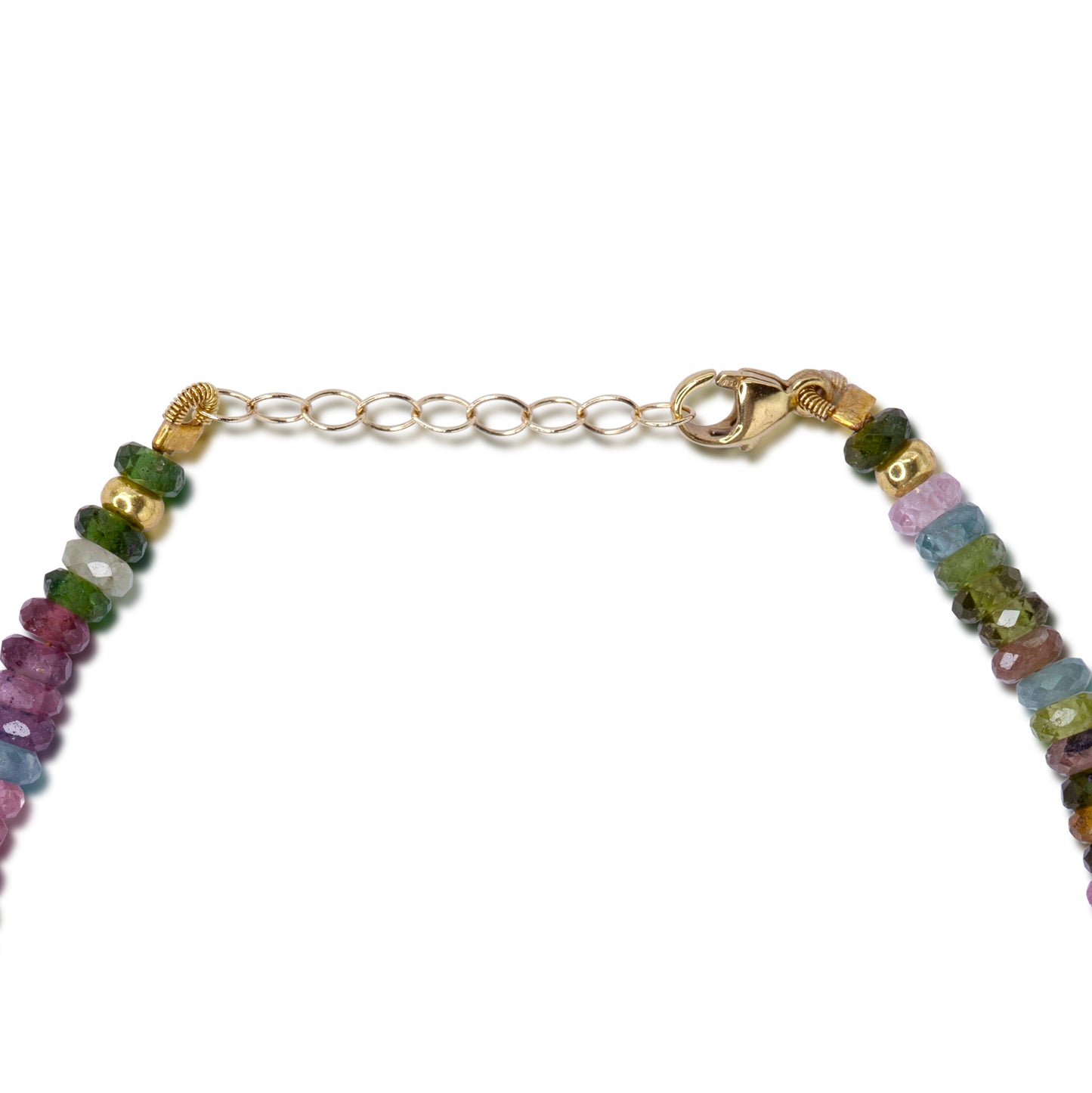 Birthstone October Watermelon Tourmaline 14K Gold Bracelet