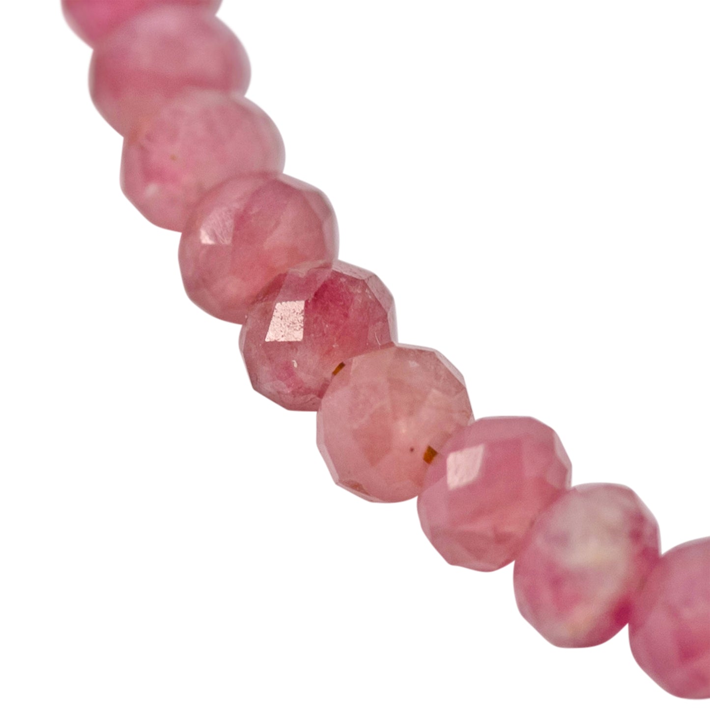 Pink Tourmaline & Dog Bone Chain Bracelet