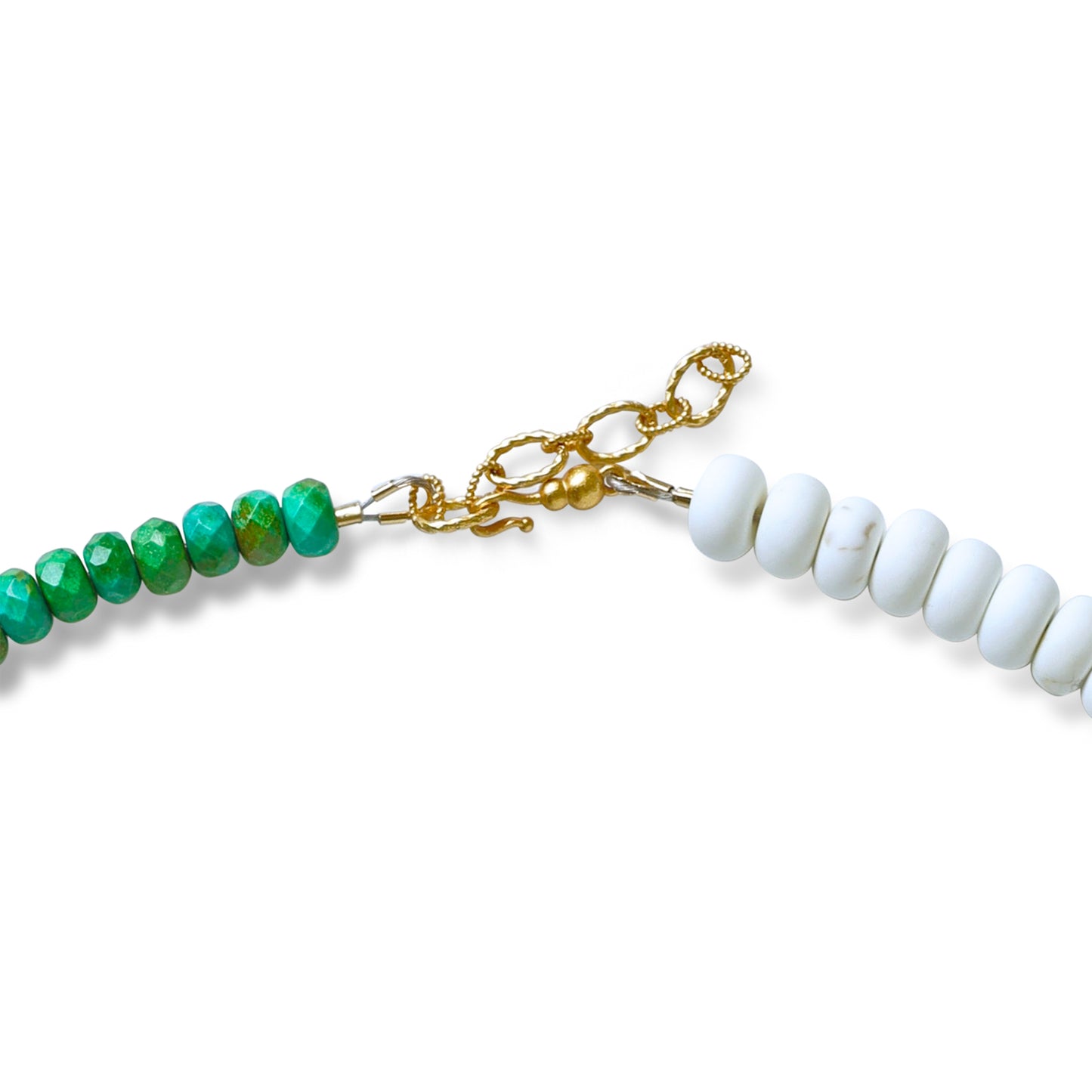 Turquoise Lapis Color Block Necklace
