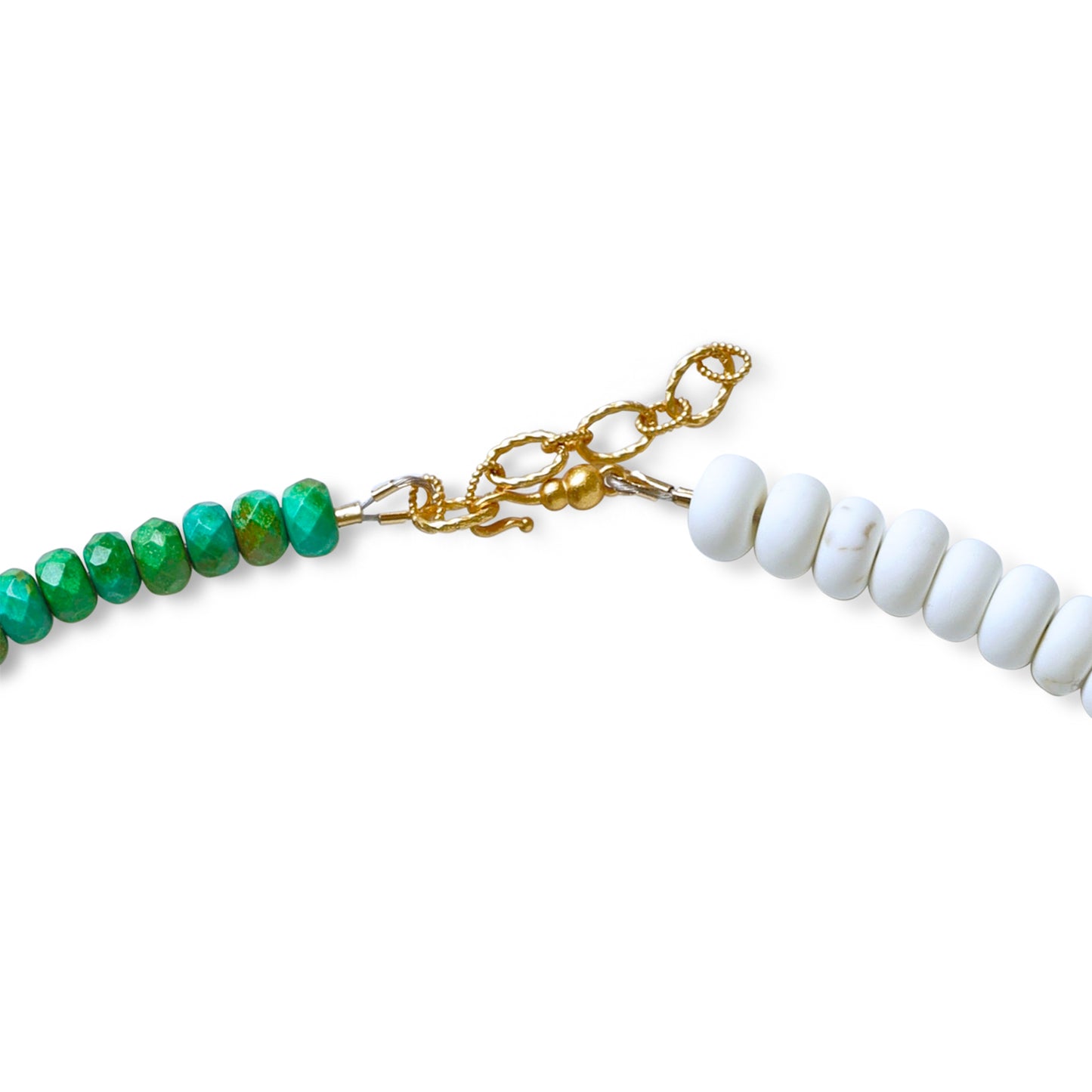 Turquoise Lapis Color Block Necklace